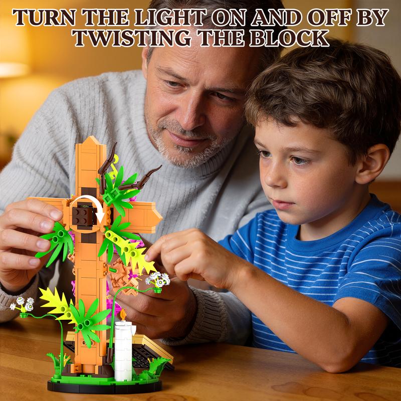 Jesus Cross Flower Building Set – 363 Pieces