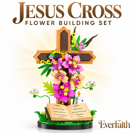 Jesus Cross Flower Building Set – 363 Pieces