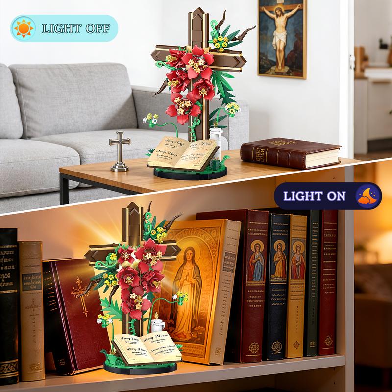 Jesus Cross Flower Building Set – 363 Pieces
